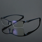 Arenzza sapphire-hard anti-blue light reading glasses with dual-use design for far and near vision, providing eye protection and clarity.