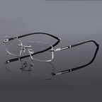 A pair of Arenzza sapphire-hard anti-blue light reading glasses for far and near vision, designed for durability and eye protection.