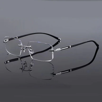 A pair of Arenzza sapphire-hard anti-blue light reading glasses for far and near vision, designed for durability and eye protection.