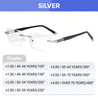 Arenzza sapphire-hard anti-blue light reading glasses with dual-use design for clear vision and eye protection, displayed on a white background.