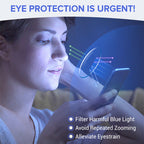 Arenzza sapphire-hard anti-blue light reading glasses with dual-use for far and near vision, designed for clarity and eye protection.
