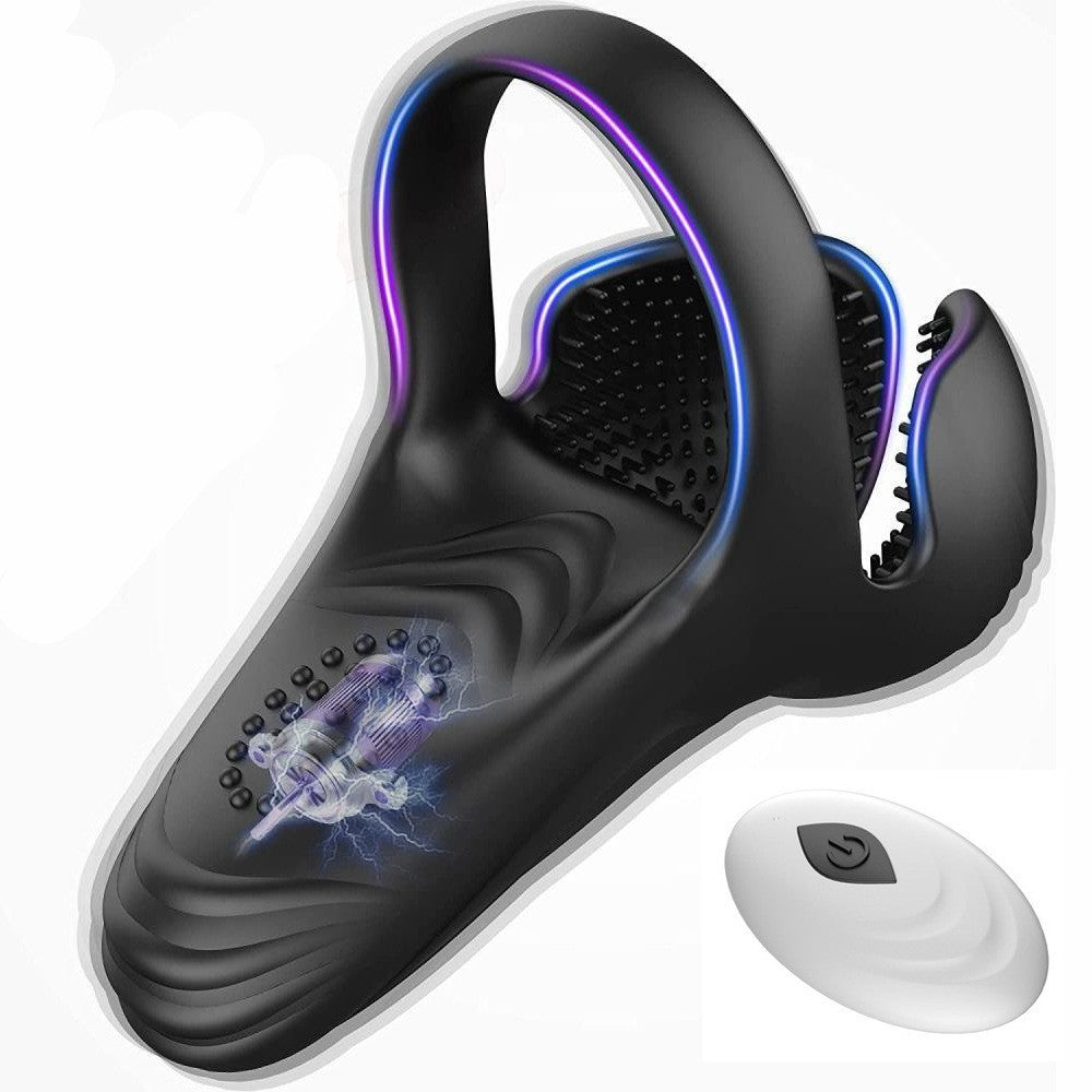 Mens Silicone Ring Resonance Electric Massager