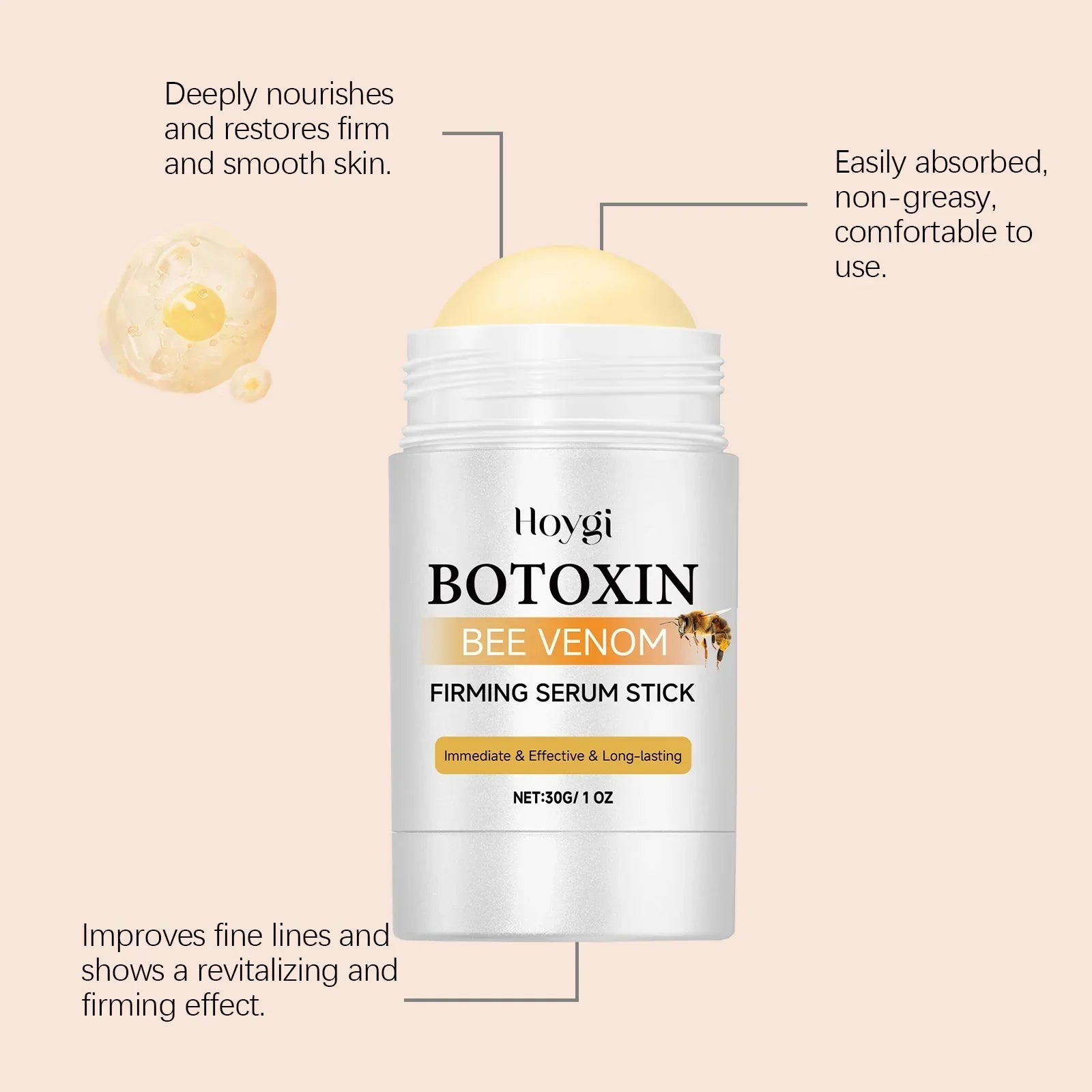 HOYGI 30g Bee Venom Firming Serum Stick