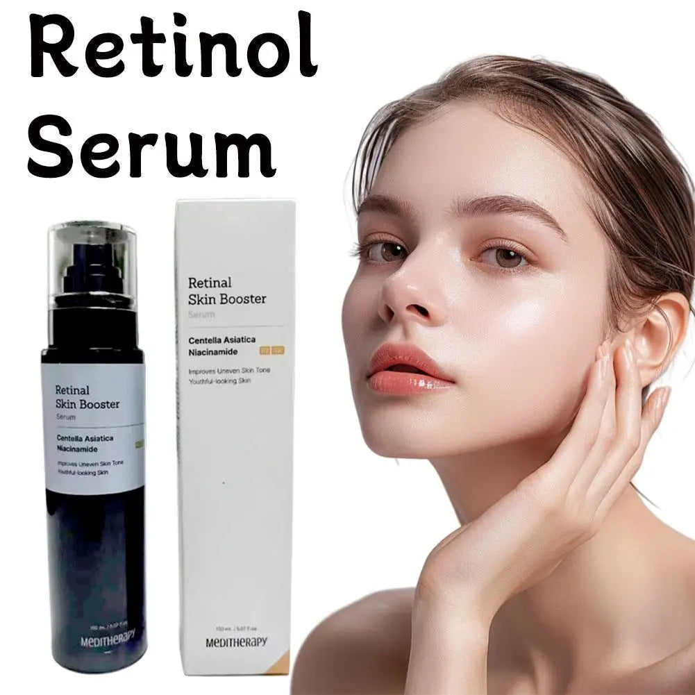 MEDITHERMAPY Soro intensificador de pele de retinol, desbotamento de manchas escuras, equilíbrio do tom da pele, melhora a linha fina, brilho, cuidados com a pele