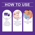 Teeth Whitening Purple Powder Oral Clean Anti Tooth Decay Remove Bad Breath Strengthen Gums Refresh Dental Bleaching Toothpaste