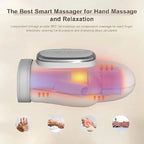 Hand Massager with Airbag Compression Cordless Hand Massager Finger Massager Upgraded Carpal Tunnel & Wrist Relief Massage Gift