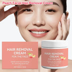 Facial Hair Removal Cream, Natural Aloe Vera Quick Gentle Fast-Acting Hair Remover Cream for Face & Lip, Moisturizing & Soothing