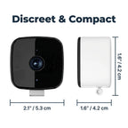 Arenzza Smart 2K Window Security Camera with ultra-HD night vision, showcasing a sleek security device with night-time visibility.