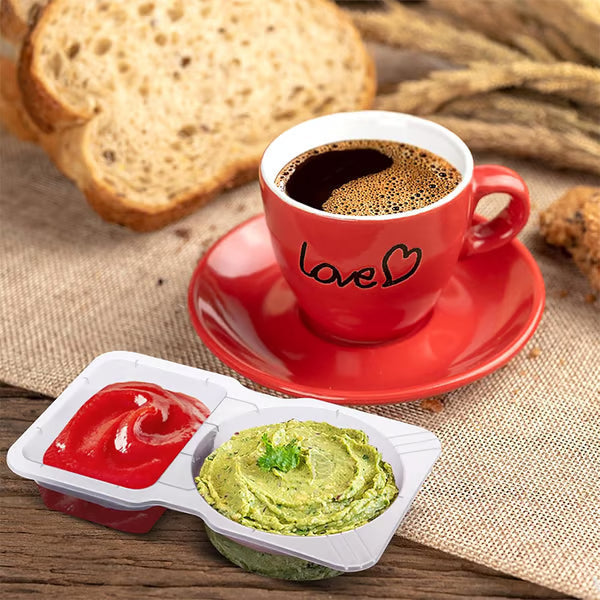 Arenzza reusable snack container with lid, clear plastic storage box for snacks, compact and eco-friendly for on-the-go use.