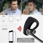 Arenzza stereo wireless Bluetooth headphones for business use, featuring over-ear design with cushioned ear cups and built-in controls.