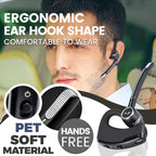 Arenzza Stereo Wireless Business Bluetooth Headphones with over-ear design, black color, and cushioned ear cups for comfortable listening.