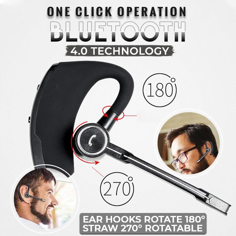 Arenzza Stereo Wireless Business Bluetooth Headphones with over-ear design and built-in microphone for professional use.