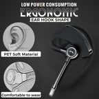 Arenzza Stereo Wireless Business Bluetooth Headphones 3C model with cushioned ear cups and adjustable headband for comfortable fit
