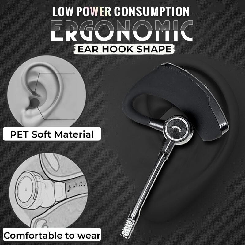 Arenzza Stereo Wireless Business Bluetooth Headphones 3C model with cushioned ear cups and adjustable headband for comfortable fit