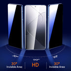 Arenzza anti-peep 4K HD glass screen protector with auto dust-elimination for Samsung Galaxy S Series phones.