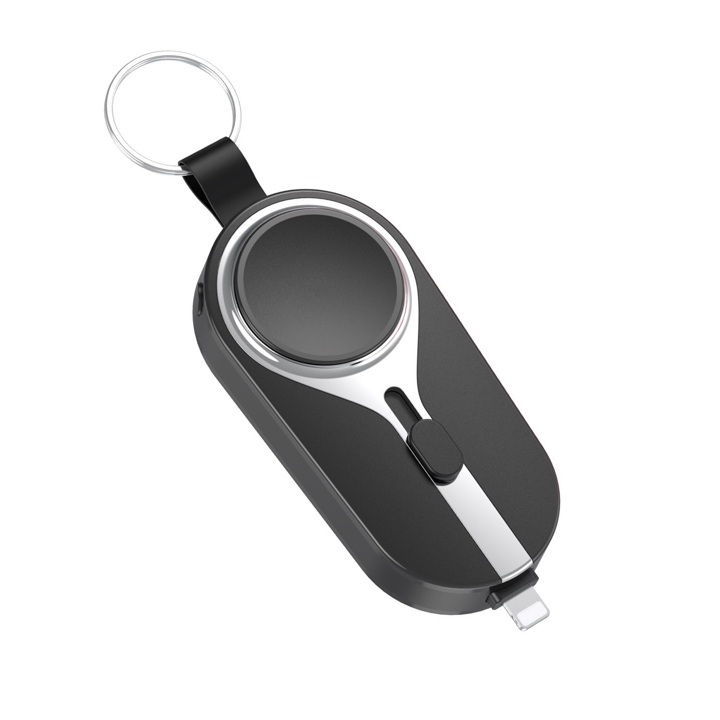Arenzza KeyPact Duo 3C device with dual keys, sleek black design, and visible buttons for secure digital access.