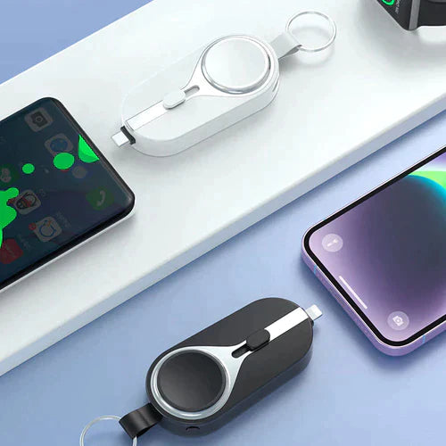 Arenzza KeyPact Duo 3C electronic device with sleek design, featuring multiple ports and a compact form factor.