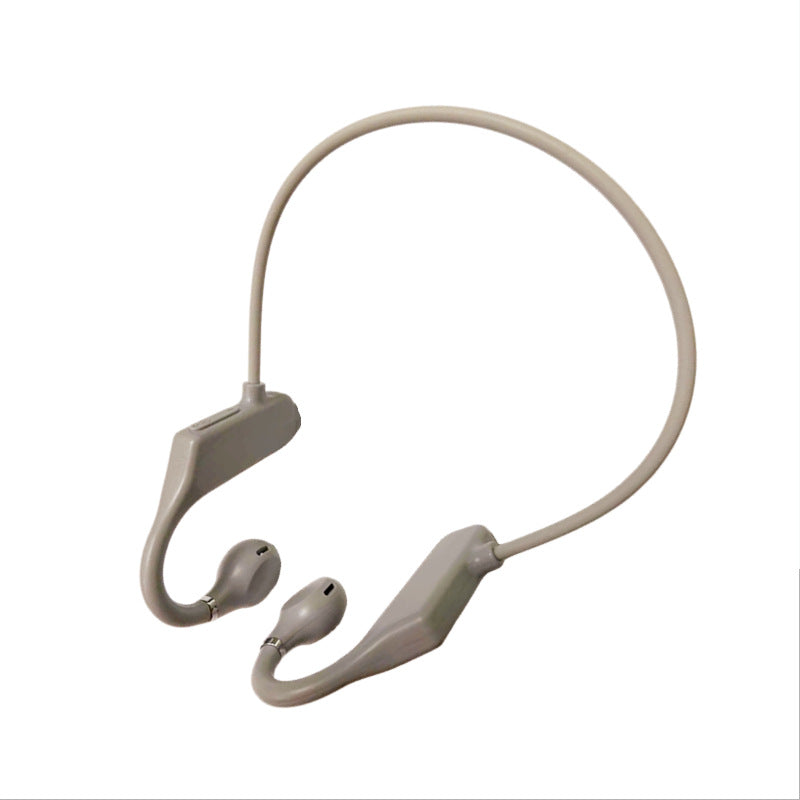 Arenzza Bone Conduction Bluetooth Headphones resting on a table, showcasing their sleek design and open-ear style for 3C electronics.