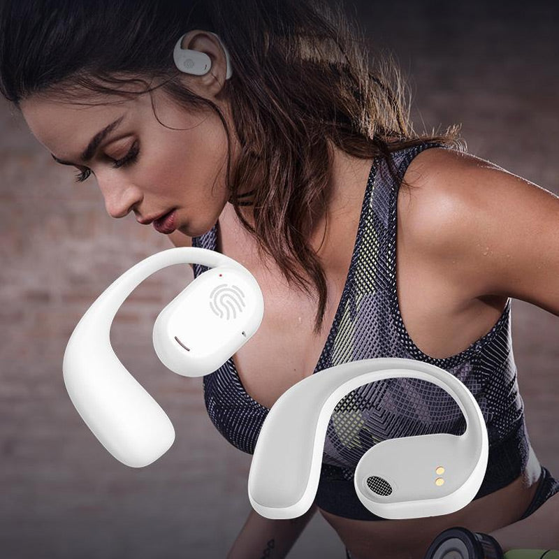 Arenzza Endurance Bone Conduction Ear Hanging Bluetooth Headset, 3C audio device with comfortable ear hook design.