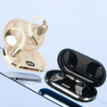 Arenzza wireless open-ear earbuds with LED display, showing sleek design and open-ear fit, ideal for 3C electronic accessories.