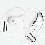 Arenzza wireless open-ear earbuds with LED display, 3C electronic device, showcasing sleek design and open-ear fit for comfortable listening.