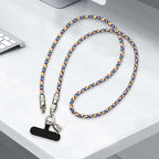 Arenzza 2-in-1 Phone Lanyard Charging Cable for 3C devices, showing the cable with lanyard attachment and connector ends.