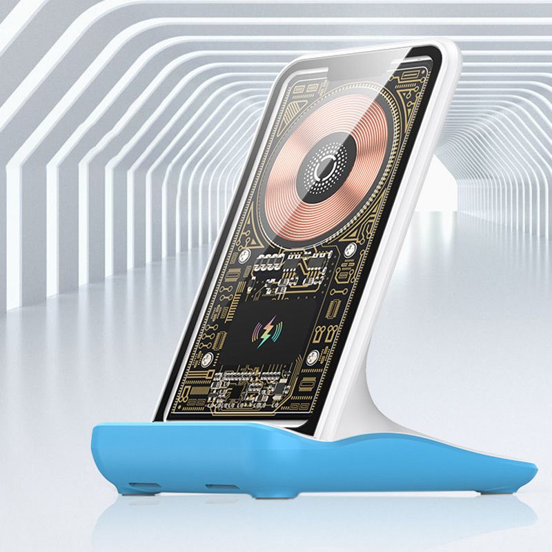 Arenzza 100W wireless fast charger and phone holder with sleek design, compatible with smartphones for quick charging and secure holding.