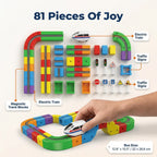 Arenzza electric toy train set with colorful train cars and track, designed to promote motor skills and imaginative play.
