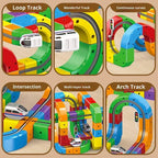 Aarenza BuildLoop™ DIY Magnetic Train Track Set with colorful, interconnected magnetic train tracks for creative play and active fun.