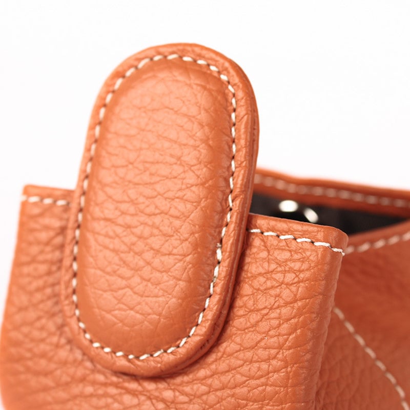 Aarenza cute portable mini coin purse in solid color, featuring a compact bag design with vibrant color options.