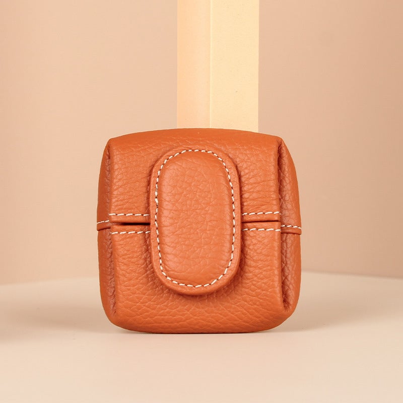 Aarenza colorful mini coin purse in solid color, portable bag with a compact design and vibrant color options.