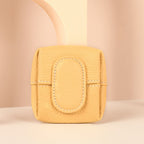 Colorful Arenzza mini coin purse in solid color, featuring a compact bag design with a zipper closure and vibrant shades.