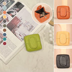 Arenzza colorful mini coin purse in solid color, portable bag with a cute design and various vibrant color options.