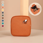 Aarenza cute portable mini coin purse in various solid colors, made of durable bag material, with a compact design.