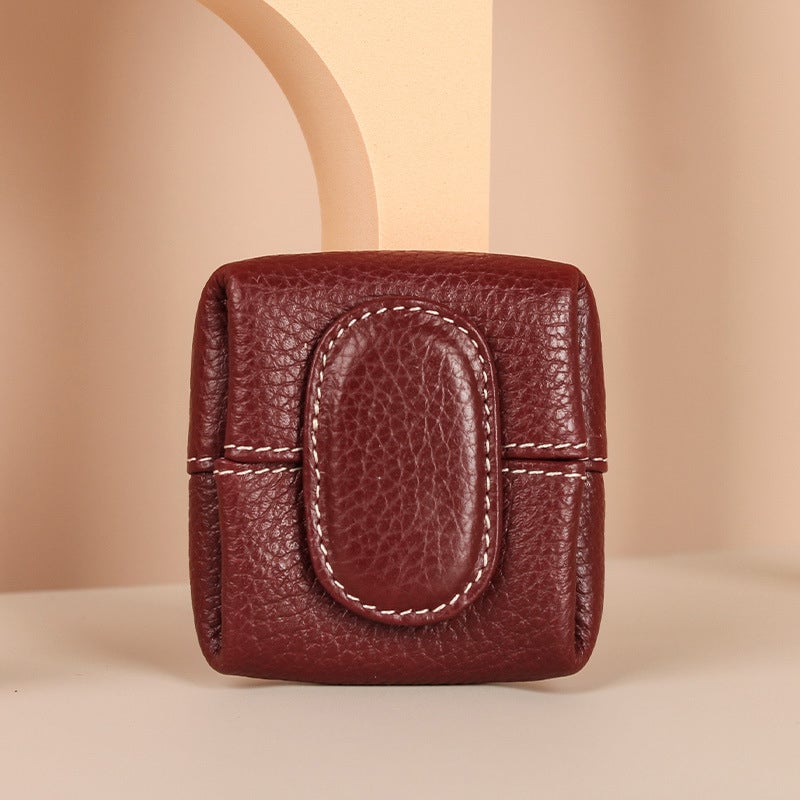Arenzza cute portable mini coin purse in solid colors, featuring a compact bag design with vibrant color options.