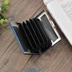 Arenzza RFID credit card case bag with multiple card slots and secure design, made of durable material for everyday use.