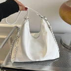 Large textured soft leather bag for women by Arenzza, showcasing spacious design and elegant craftsmanship.