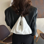 Large textured soft leather bag for women by Arenzza, featuring a spacious design and elegant details.