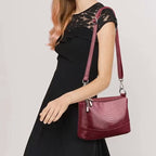 Aarenza crocodile print shoulder bag featuring a stylish design, with a textured crocodile pattern and a sleek, fashionable look.