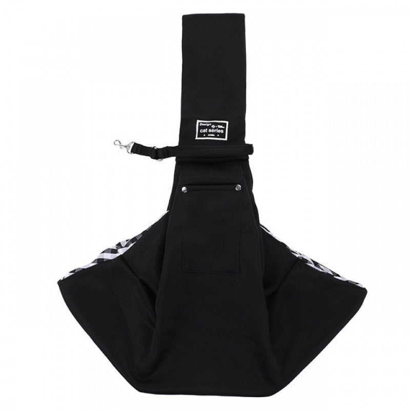 Arenzza dog sling carrier bag with adjustable strap and padded interior, designed for comfortable pet transportation.