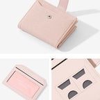 Arenzza handheld multi-layer zipper wallet with two-fold design, featuring multiple compartments and a sleek black finish.