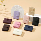 Arenzza handheld multi-layer two-fold zipper wallet showing multiple compartments and zippers, designed for secure storage.