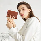 Arenzza fashion lychee pattern PU leather short wallet with snap button, perfect Christmas gift, featuring compact design and stylish detail.