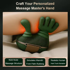 Arenzza Handiva™ real hands neck and shoulder massager in use, providing soothing relief with realistic hand massage techniques.