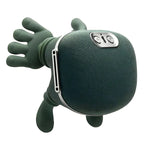 Arenzza Handiva™ neck and shoulder massager with realistic hand attachments on a person's shoulders for muscle relief and relaxation.