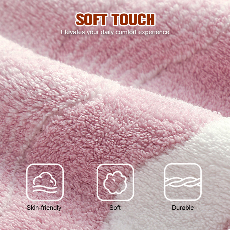 Arenzza premium soft ultra-absorbent bathroom towel displayed on a towel rack, showcasing its plush texture and large size.