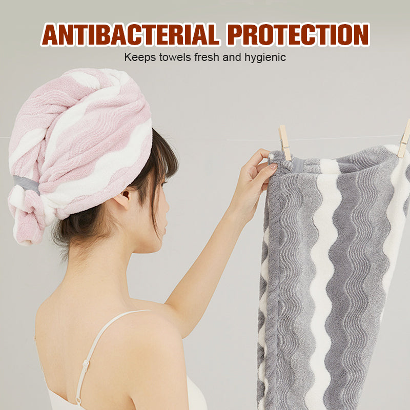 Arenzza premium ultra-absorbent bathroom towel showcasing soft, plush fabric in a neutral color for quick drying and comfort.