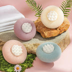 Super soft sunflower suction cup bath ball by Arenzza, designed for bathroom use, featuring a bright sunflower design and gentle texture.