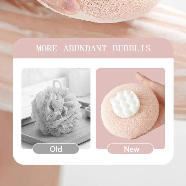 Super soft sunflower suction cup bath ball from Arenzza, designed for bathroom use, with bright sunflower pattern and smooth texture.