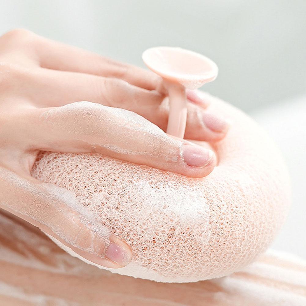 Super soft sunflower suction cup bath ball by Arenzza, designed for relaxing bathroom use with bright sunflower design.